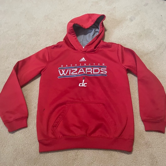 adidas Red Washington Wizards Kids Hoodie - Picture 1 of 4